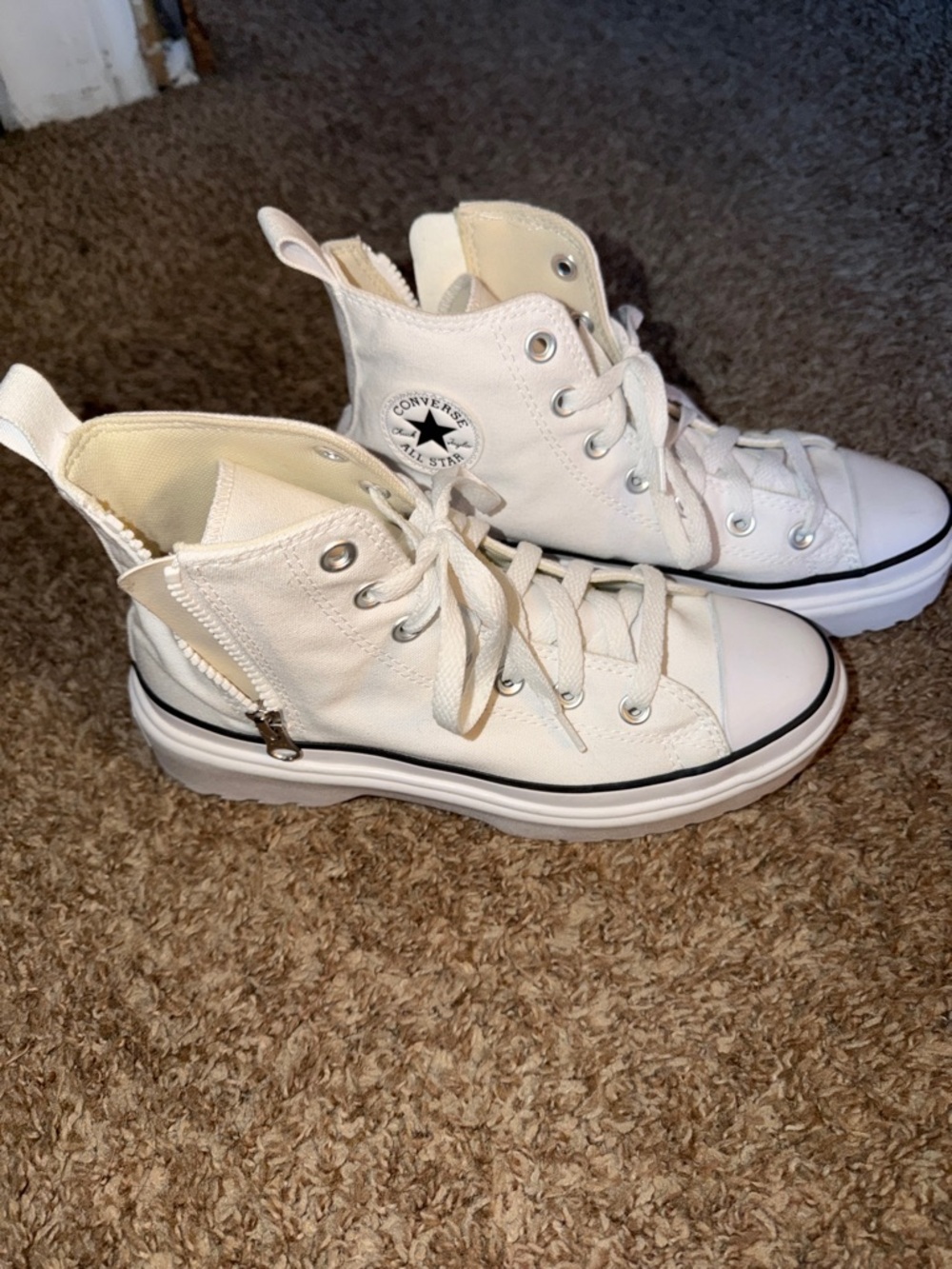 Converse High Top Sneakers - White/Cream